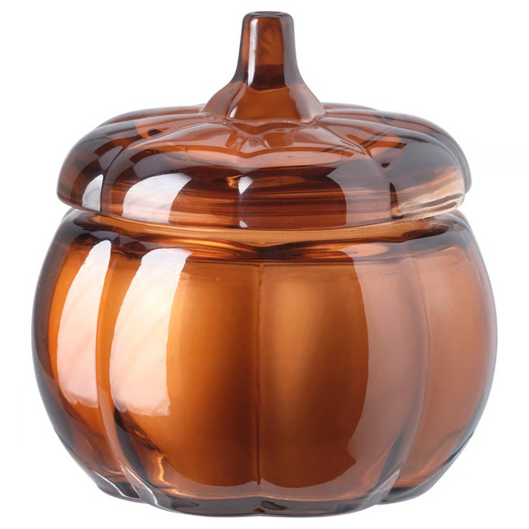 IKEA Other - IKEA HÖSTAGILLE Scented Candle In Glass, Pumpkin/Brown, 20 hr (005.975.42) NEW